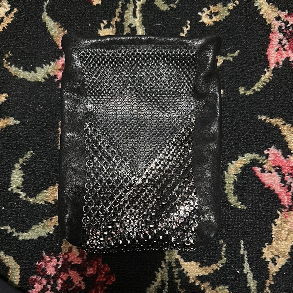 LAURA B Black and Silver Women's Bag
